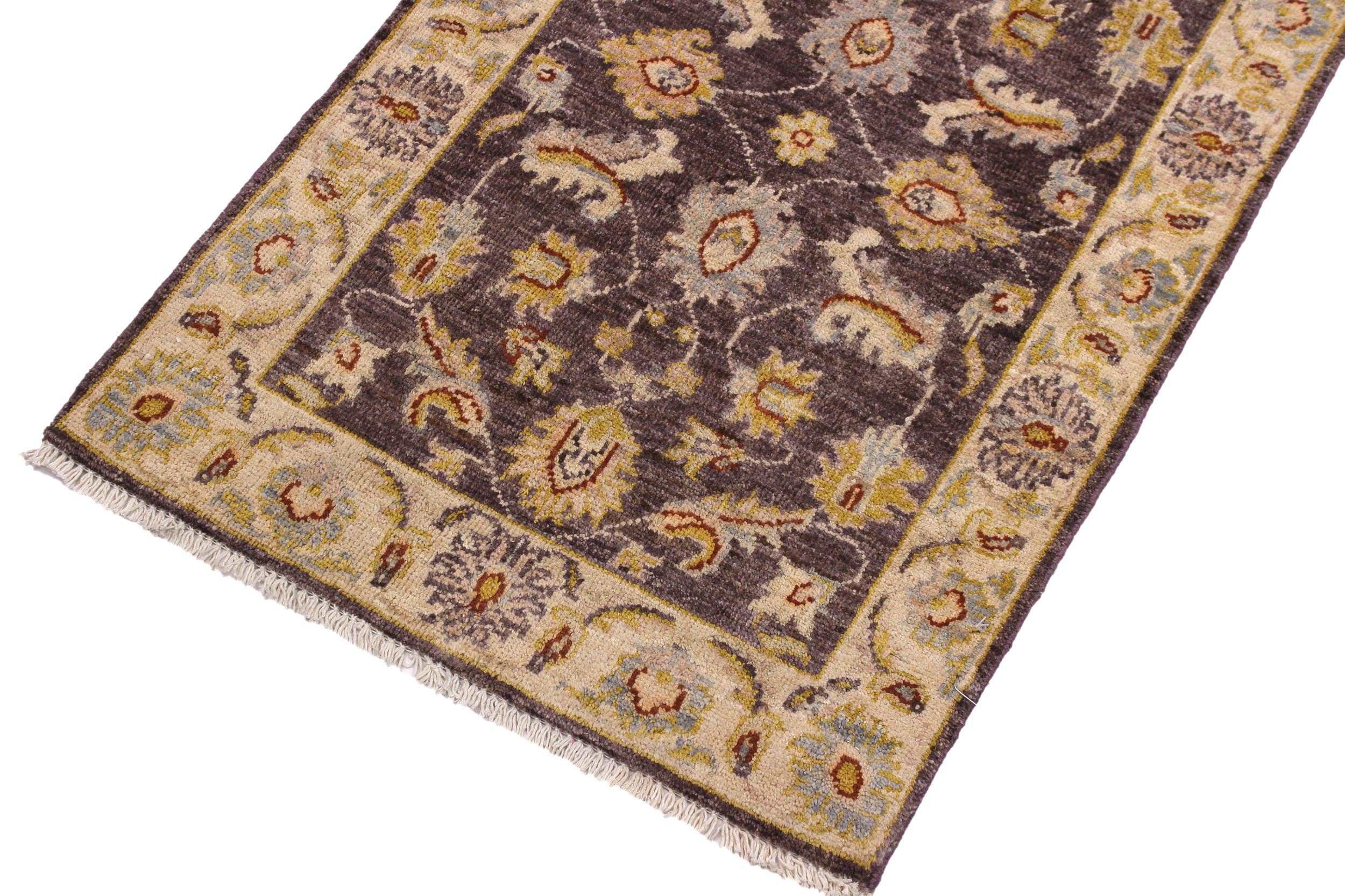 handmade Traditional Kafkaz Brown Ivory Hand Knotted RECTANGLE 100% WOOL area rug 2x3