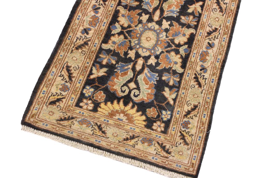 handmade Traditional Kafkaz Grey Ivory Hand Knotted RECTANGLE 100% WOOL area rug 2 x 3