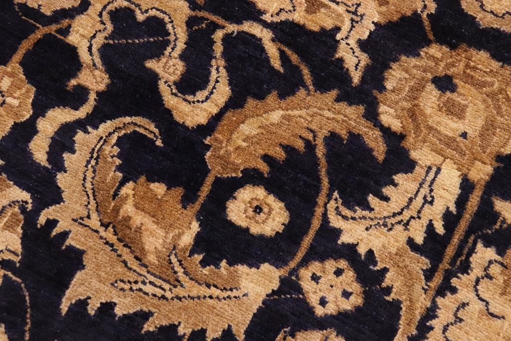 handmade Traditional Kafkaz Blue Tan Hand Knotted RECTANGLE 100% WOOL area rug 10 x 13