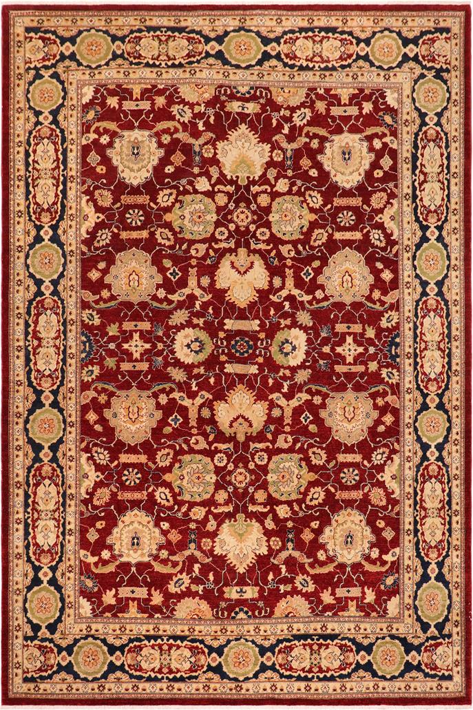 handmade Traditional Kafkaz Red Blue Hand Knotted RECTANGLE 100% WOOL area rug 10 x 14