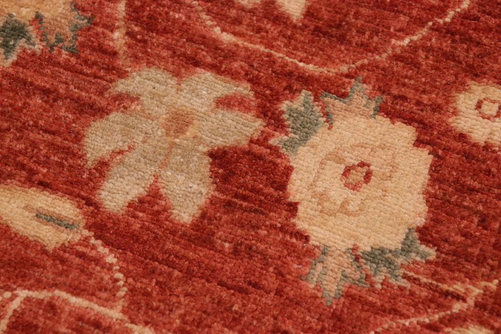 handmade Modern Kafkaz Red Tan Hand Knotted RECTANGLE 100% WOOL area rug 10 x 13