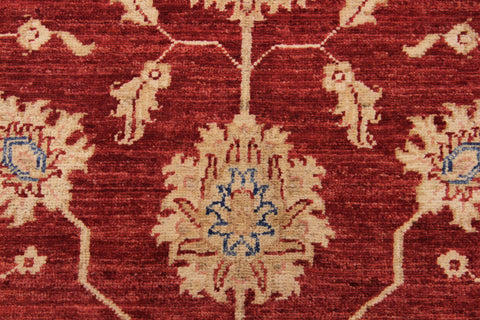 handmade Traditional Kafkaz Red Ivory Hand Knotted RECTANGLE 100% WOOL area rug 3x5