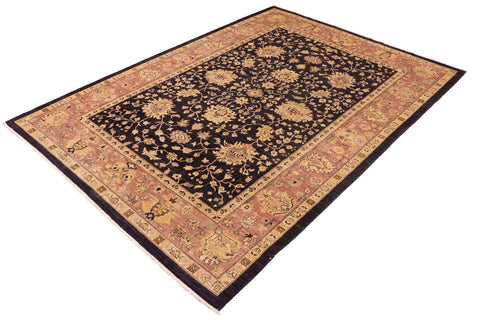 handmade Traditional Kafkaz Blue Red Hand Knotted RECTANGLE 100% WOOL area rug 10x13