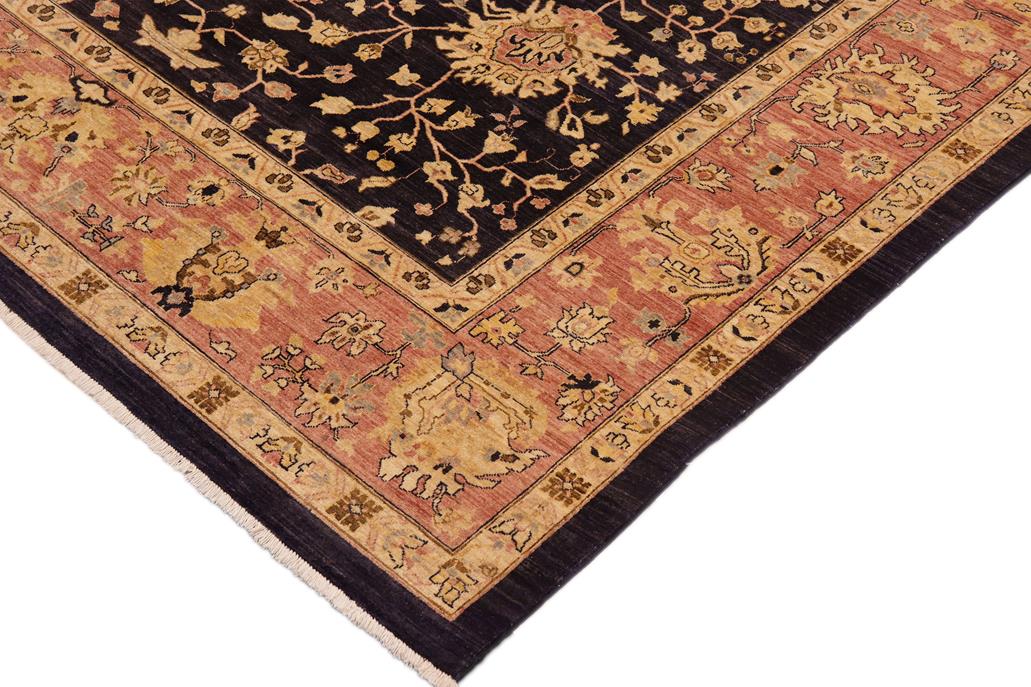 handmade Traditional Kafkaz Blue Red Hand Knotted RECTANGLE 100% WOOL area rug 10 x 13