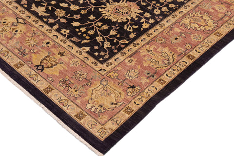 handmade Traditional Kafkaz Blue Red Hand Knotted RECTANGLE 100% WOOL area rug 10x13