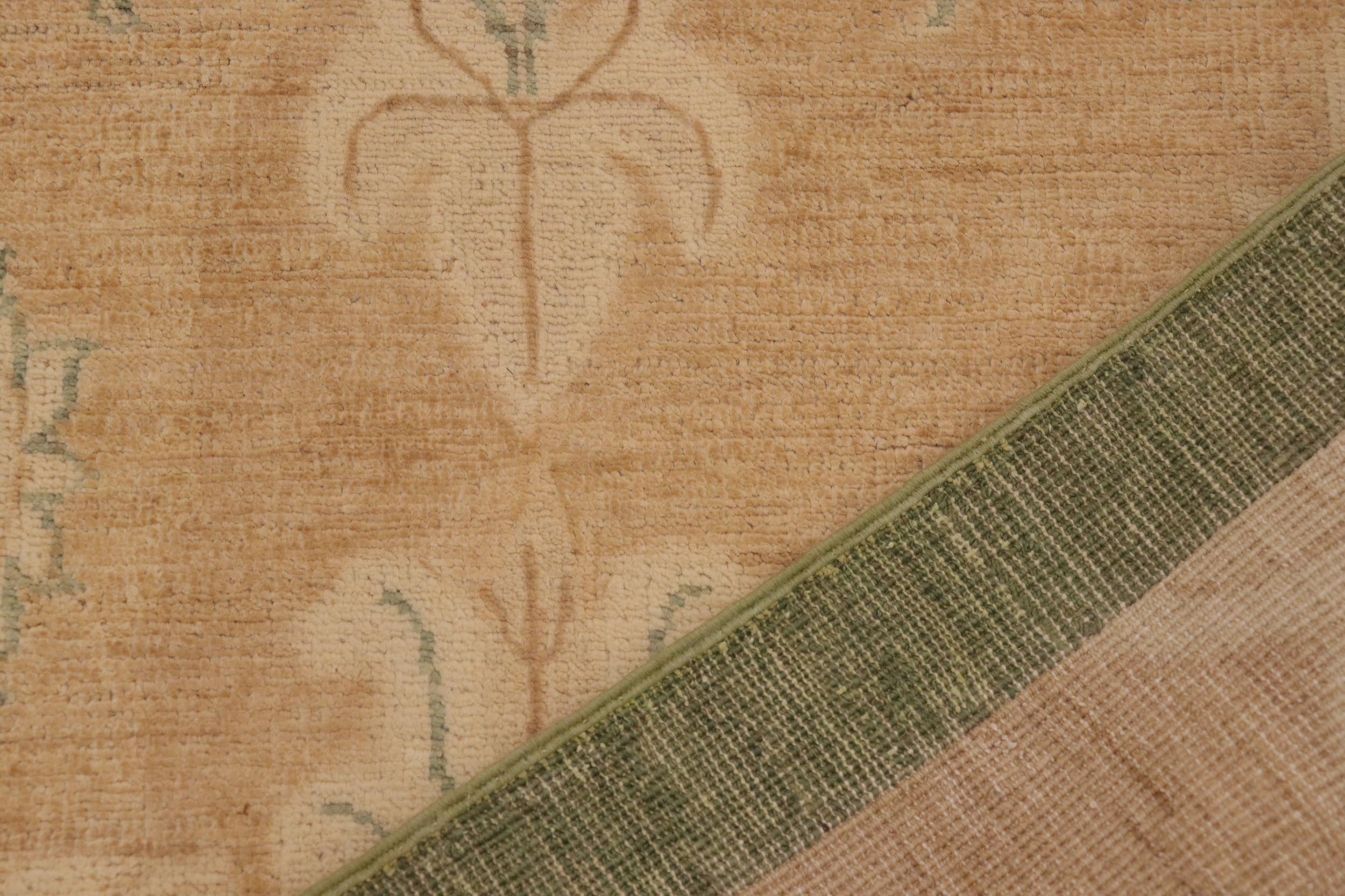 handmade Modern Kafkaz Brown Green Hand Knotted RECTANGLE 100% WOOL area rug 10' x 14'