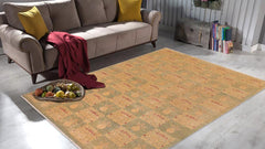 handmade Transitional Kafkaz Blue Beige Hand Knotted RECTANGLE 100% WOOL area rug 10 x 13
