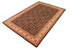 handmade Transitional Kafkaz Brown Beige Hand Knotted RECTANGLE 100% WOOL area rug 10 x 14