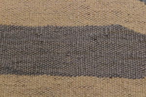 handmade Modern Kilim Ivory Blue Hand-Woven RECTANGLE 100% WOOL area rug 5x7