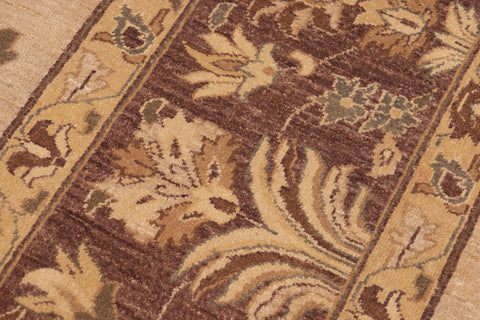 handmade Traditional Kafkaz Tan Brown Hand Knotted RECTANGLE 100% WOOL area rug 10x14