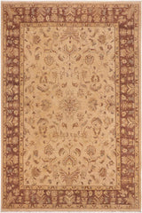 handmade Traditional Kafkaz Tan Brown Hand Knotted RECTANGLE 100% WOOL area rug 10 x 14