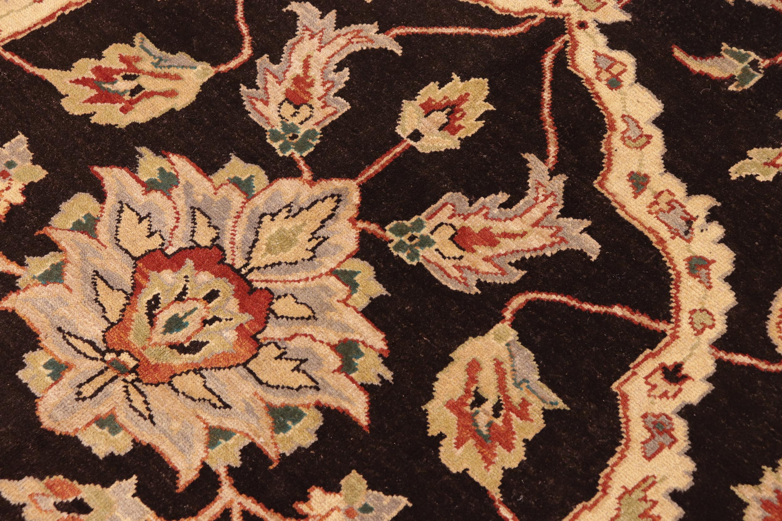 handmade Traditional Kafkaz Brown Tan Hand Knotted RECTANGLE 100% WOOL area rug 10x14
