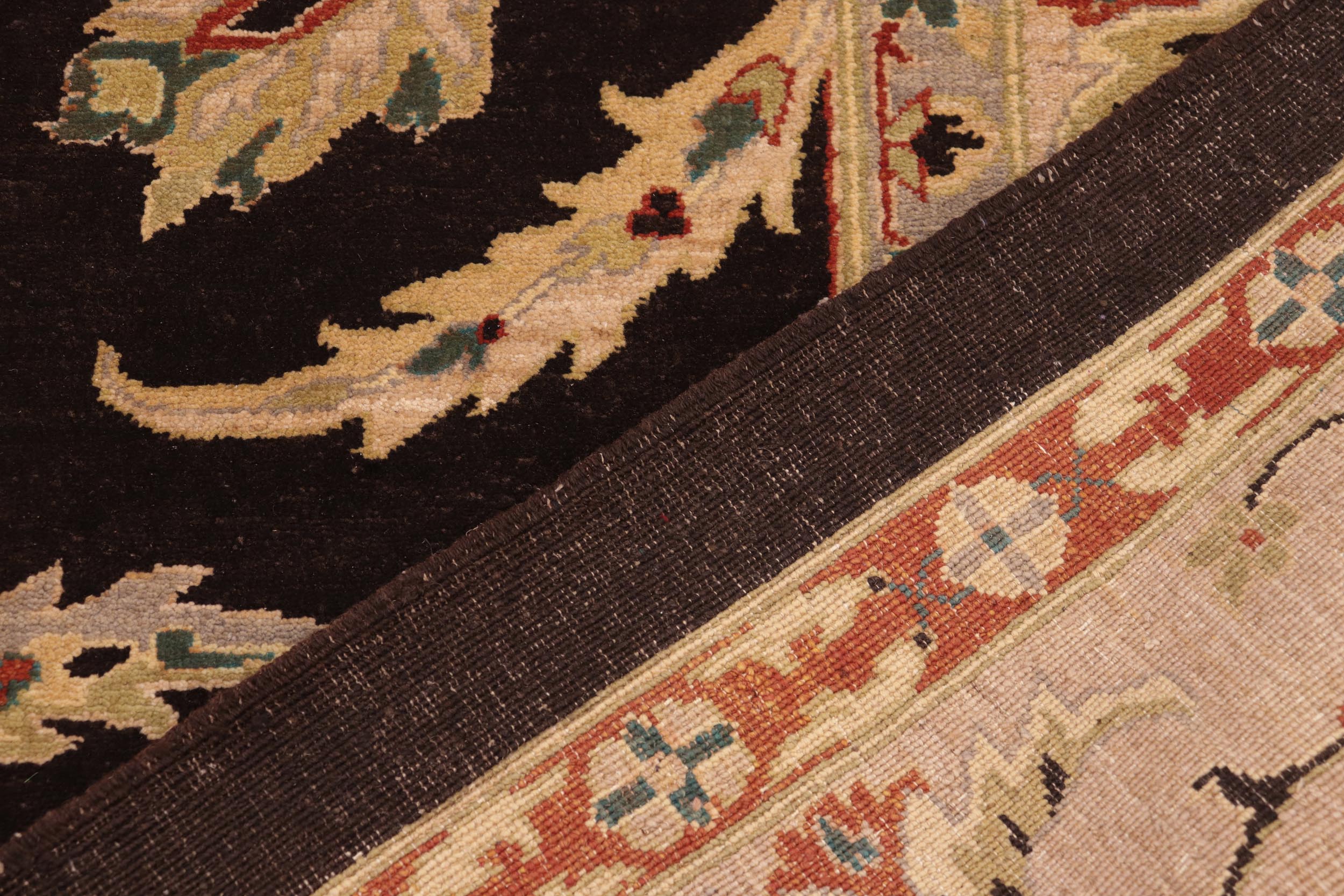 handmade Traditional Kafkaz Brown Tan Hand Knotted RECTANGLE 100% WOOL area rug 10x14