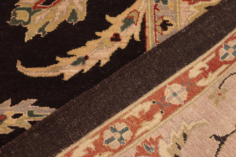 handmade Traditional Kafkaz Brown Tan Hand Knotted RECTANGLE 100% WOOL area rug 10x14
