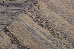 handmade Modern Kafkaz Grey Blue Hand Knotted RECTANGLE 100% WOOL area rug 10' x 14'