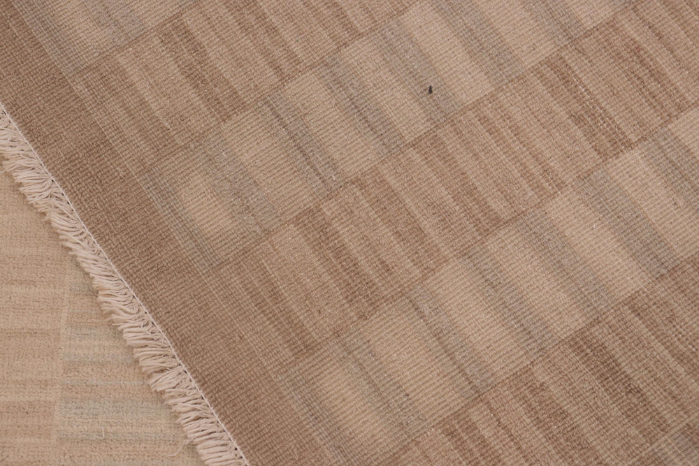 handmade Modern Gabbeh Brown Tan Hand Knotted RECTANGLE 100% WOOL area rug 10' x 14'