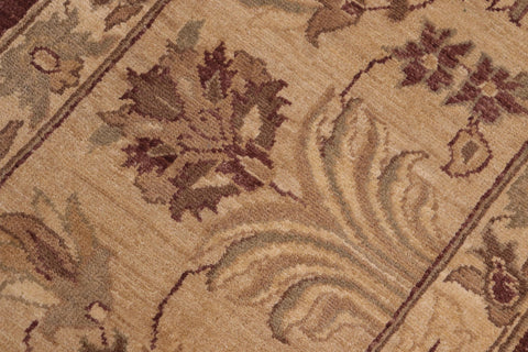 handmade Traditional Kafkaz Brown Tan Hand Knotted RECTANGLE 100% WOOL area rug 10x14