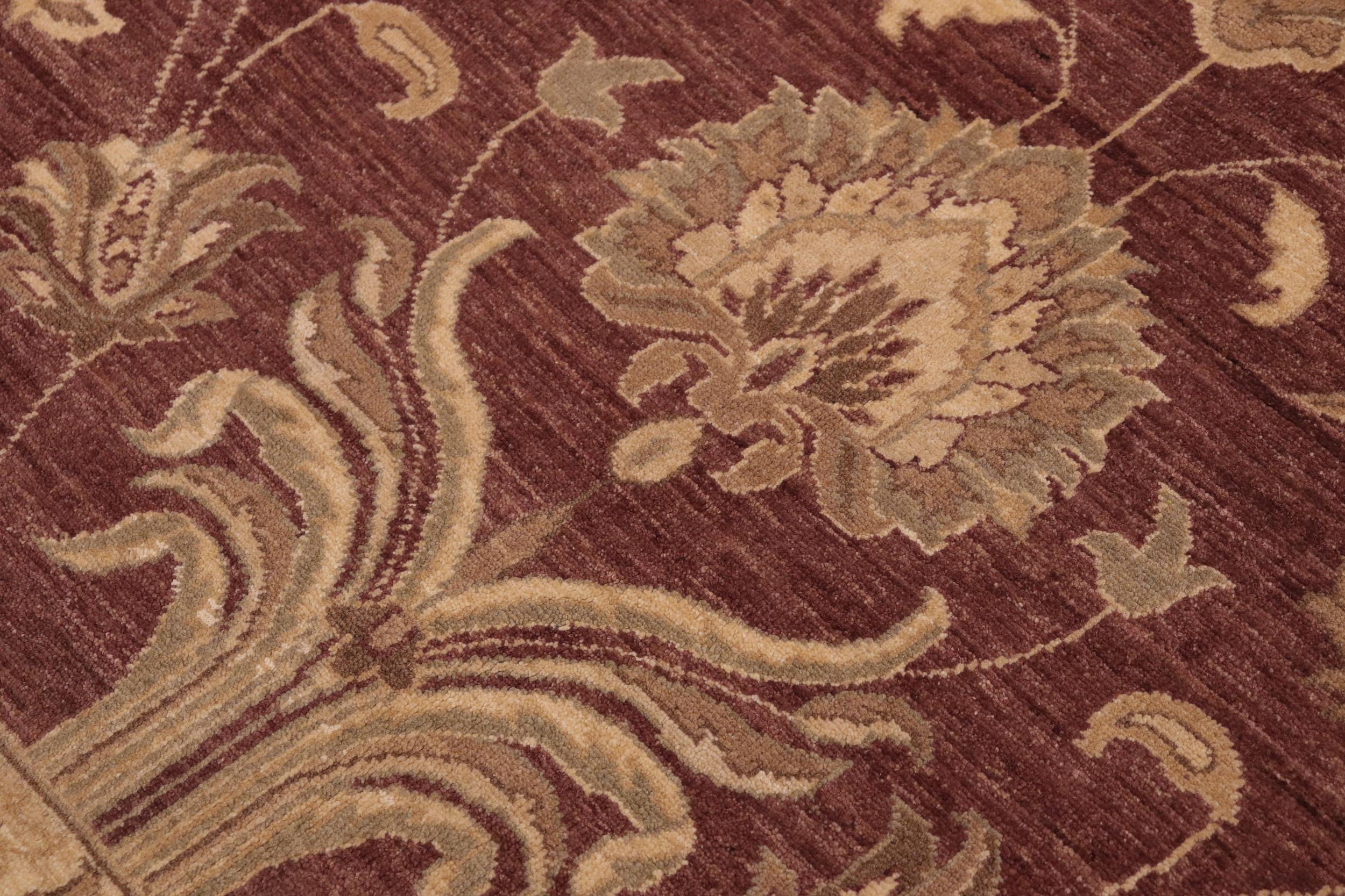 handmade Traditional Kafkaz Brown Tan Hand Knotted RECTANGLE 100% WOOL area rug 10x14