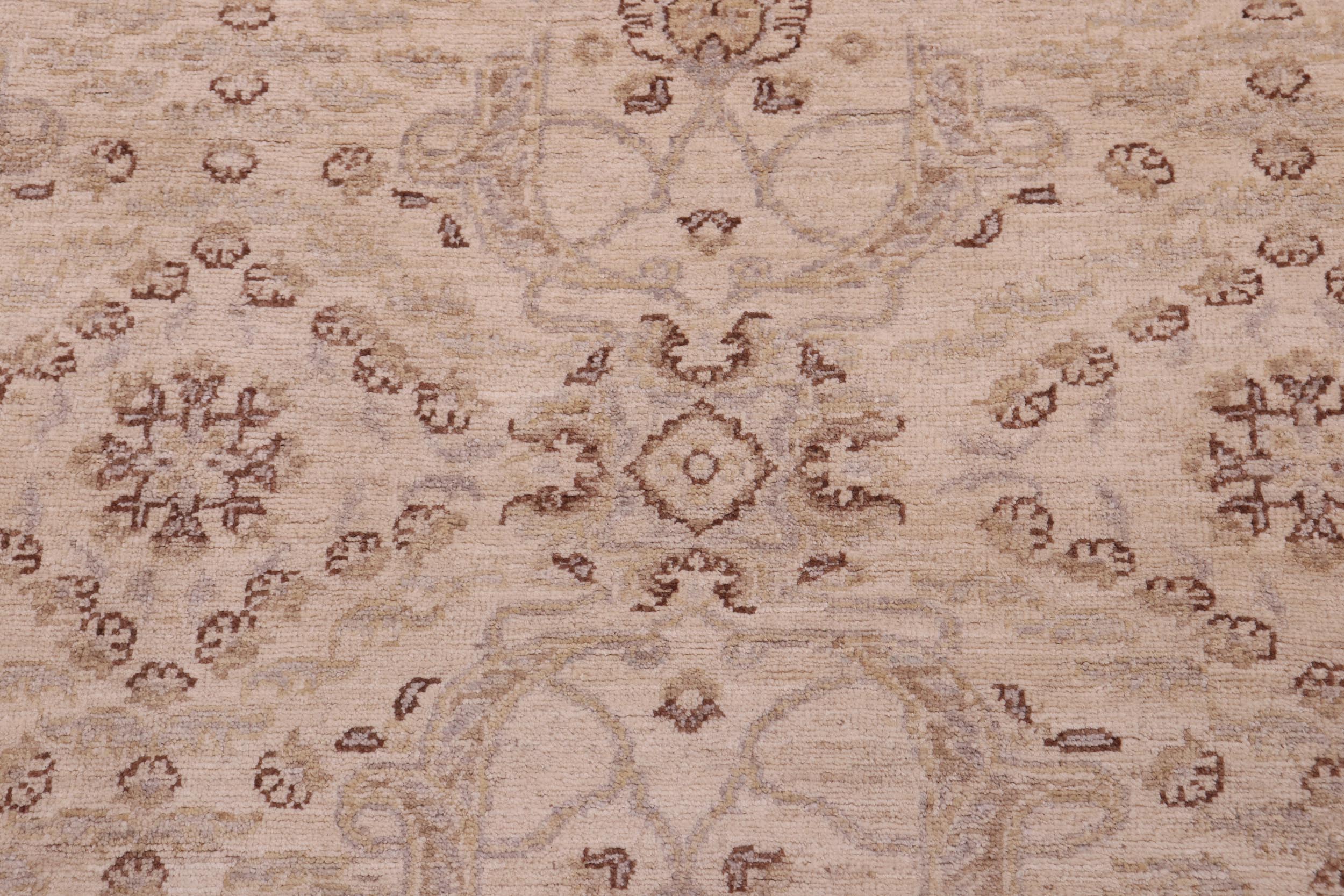 handmade Modern Kafkaz Beige Gray Hand Knotted RECTANGLE 100% WOOL area rug 5' x 7'