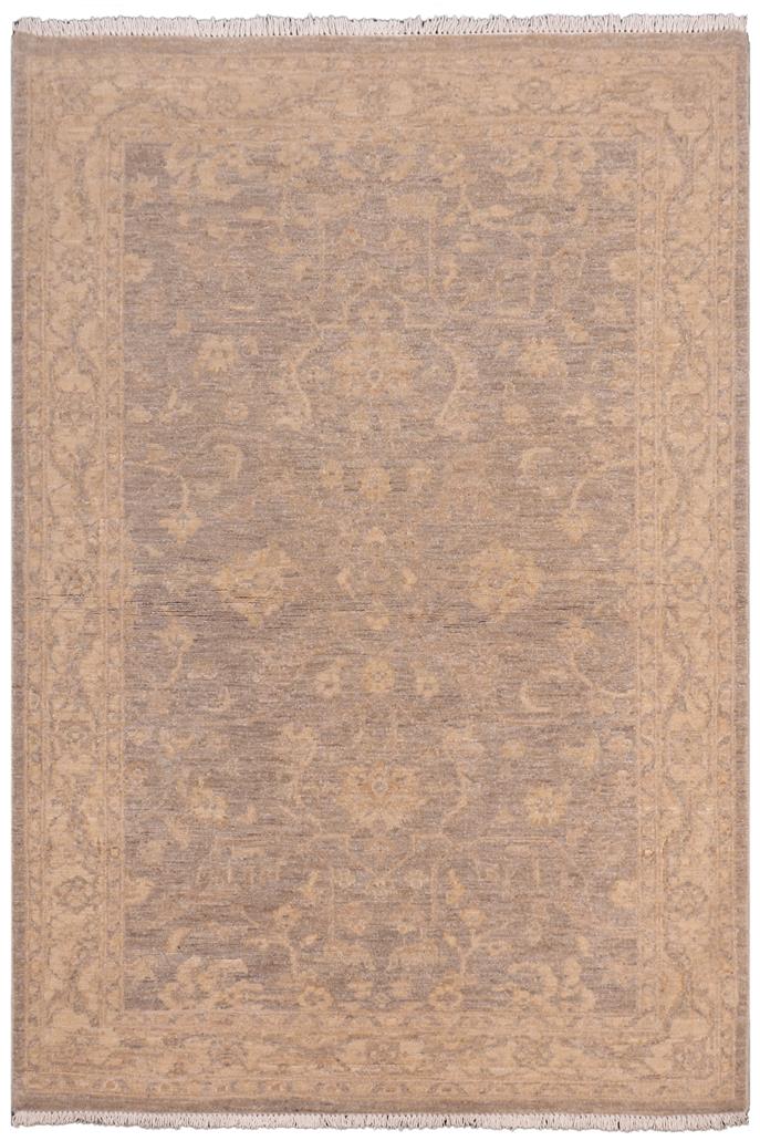handmade Traditional Kafkaz Grey Beige Hand Knotted RECTANGLE 100% WOOL area rug 4 x 6