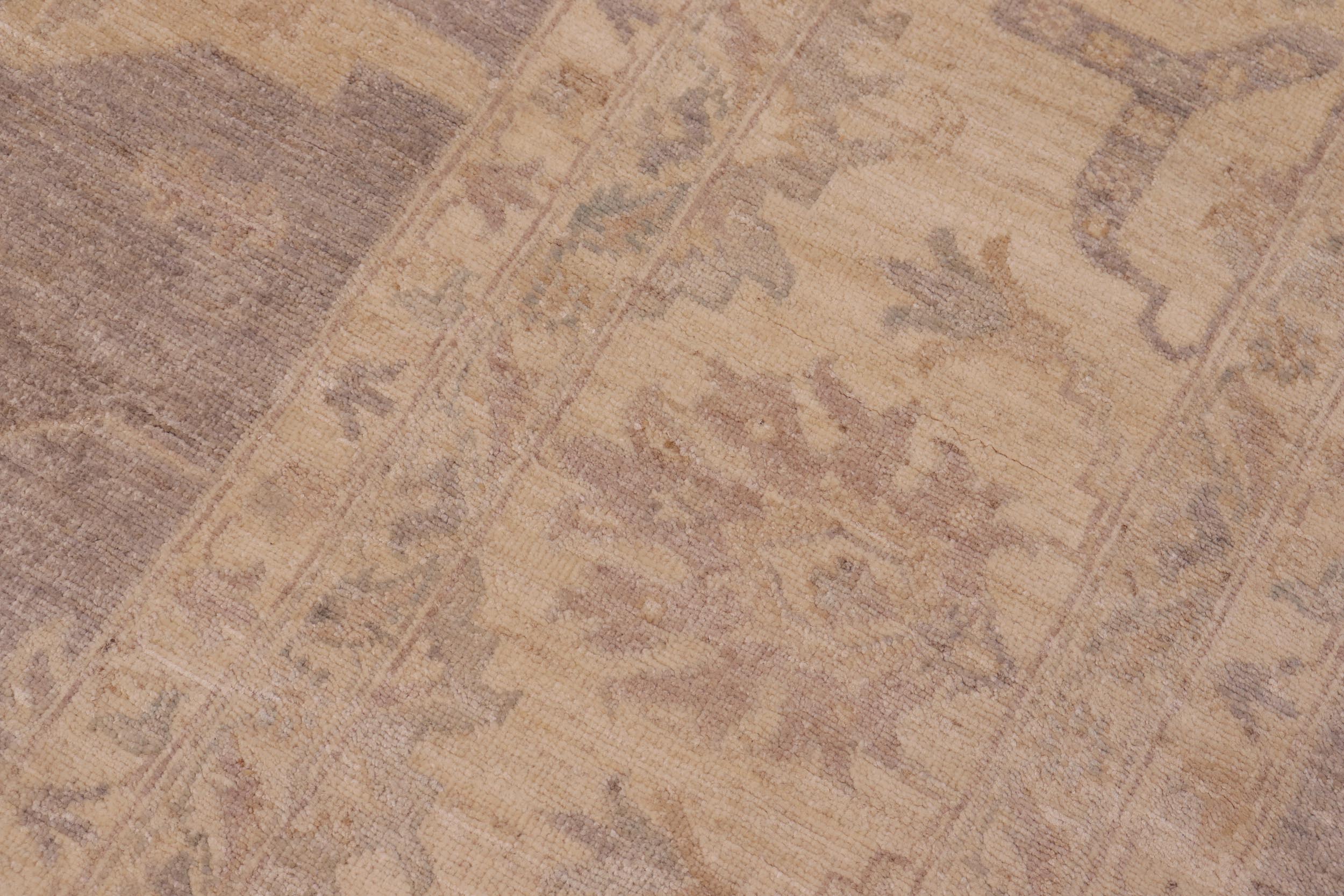 handmade Transitional Kafkaz Gray Beige Hand Knotted RECTANGLE 100% WOOL area rug 10' x 14'