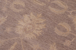 handmade Transitional Kafkaz Gray Beige Hand Knotted RECTANGLE 100% WOOL area rug 10' x 14'