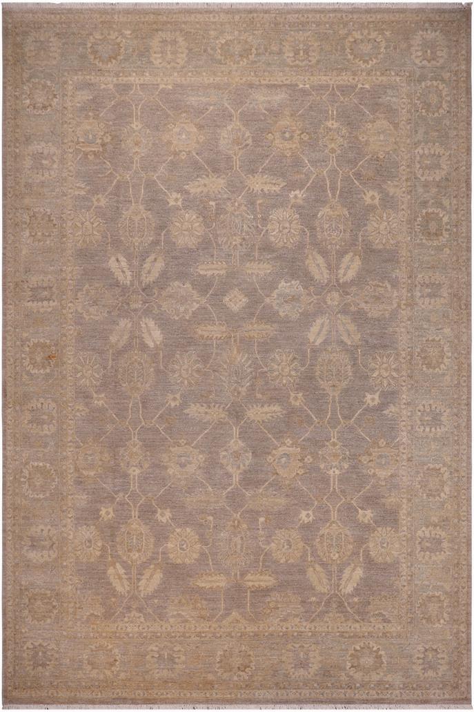 handmade Transitional Kafkaz Grey Lt. Green Hand Knotted RECTANGLE 100% WOOL area rug 9 x 12