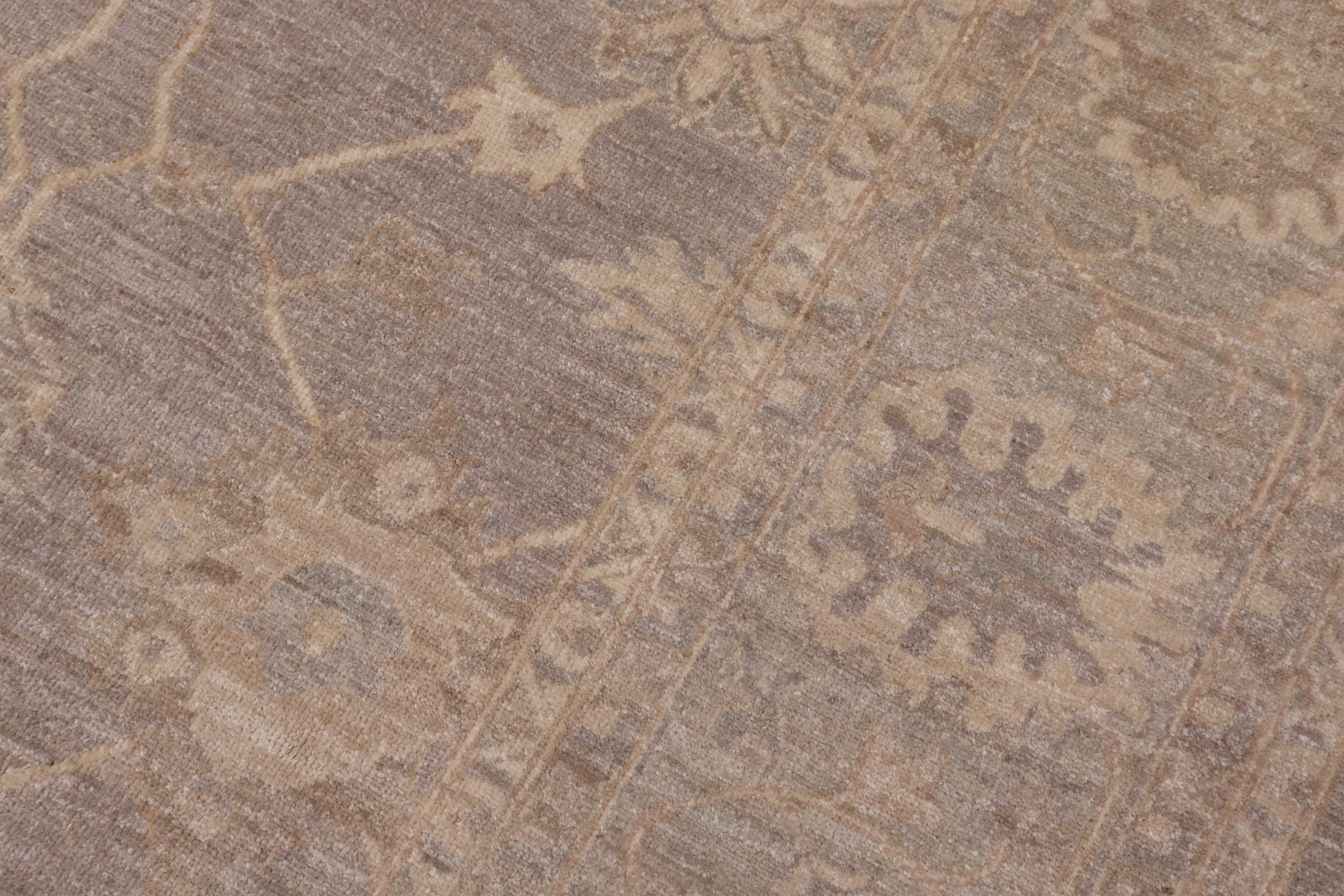 handmade Transitional Kafkaz Grey Lt. Green Hand Knotted RECTANGLE 100% WOOL area rug 9' x 12'