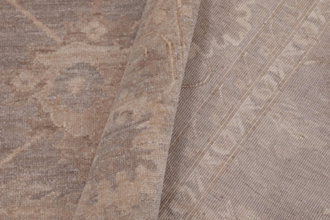 handmade Transitional Kafkaz Grey Lt. Green Hand Knotted RECTANGLE 100% WOOL area rug 9' x 12'