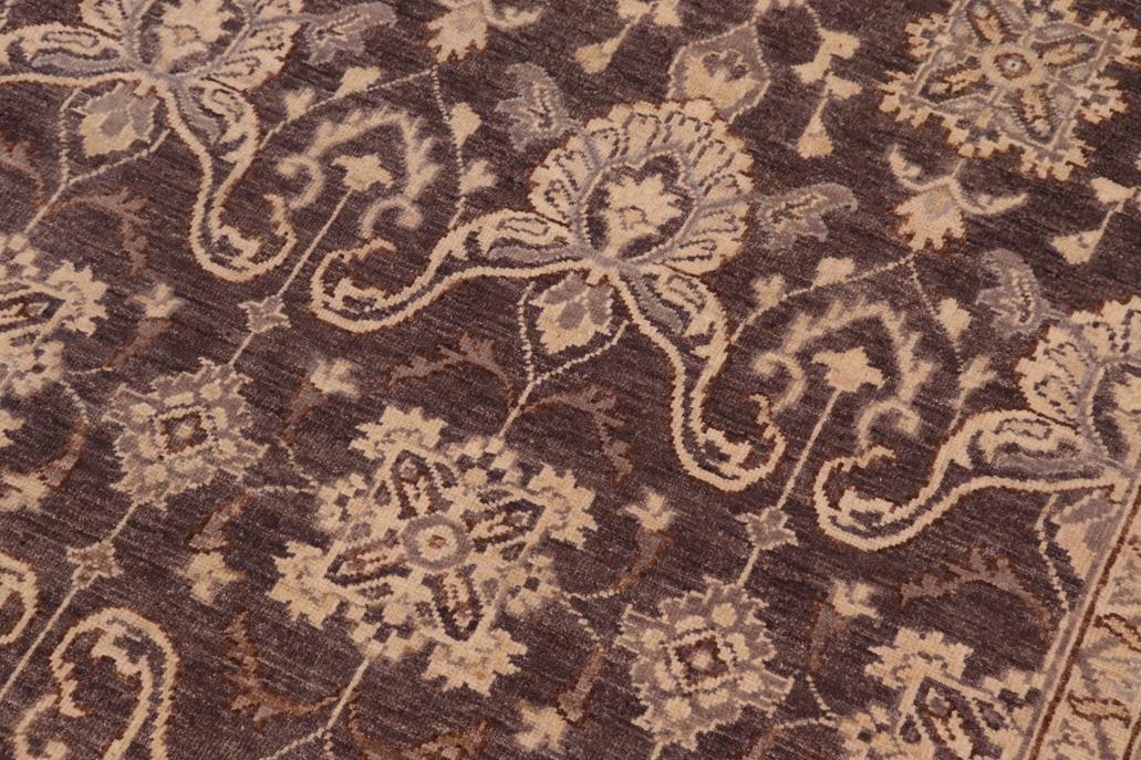 handmade Traditional Kafkaz Charcoal Beige Hand Knotted RECTANGLE 100% WOOL area rug 8 x 10