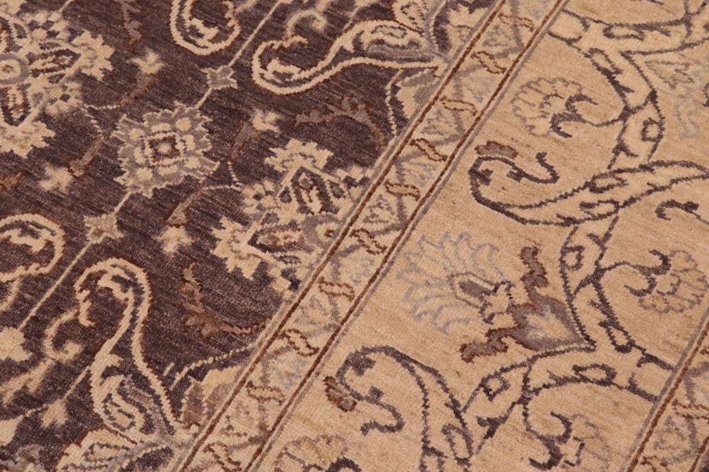 handmade Traditional Kafkaz Charcoal Beige Hand Knotted RECTANGLE 100% WOOL area rug 8 x 10