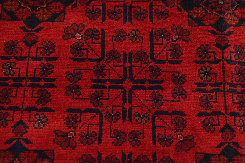 handmade Tribal Biljik Khal Mohammadi Red Blue Hand Knotted RECTANGLE 100% WOOL area rug 10x13