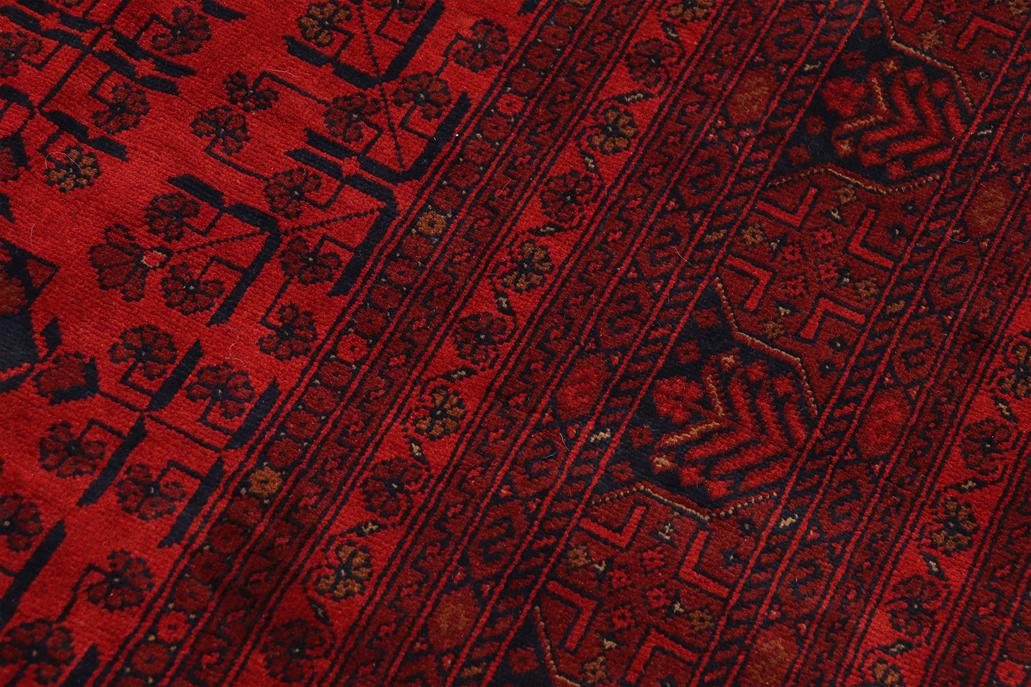 handmade Tribal Biljik Khal Mohammadi Red Blue Hand Knotted RECTANGLE 100% WOOL area rug 10x13