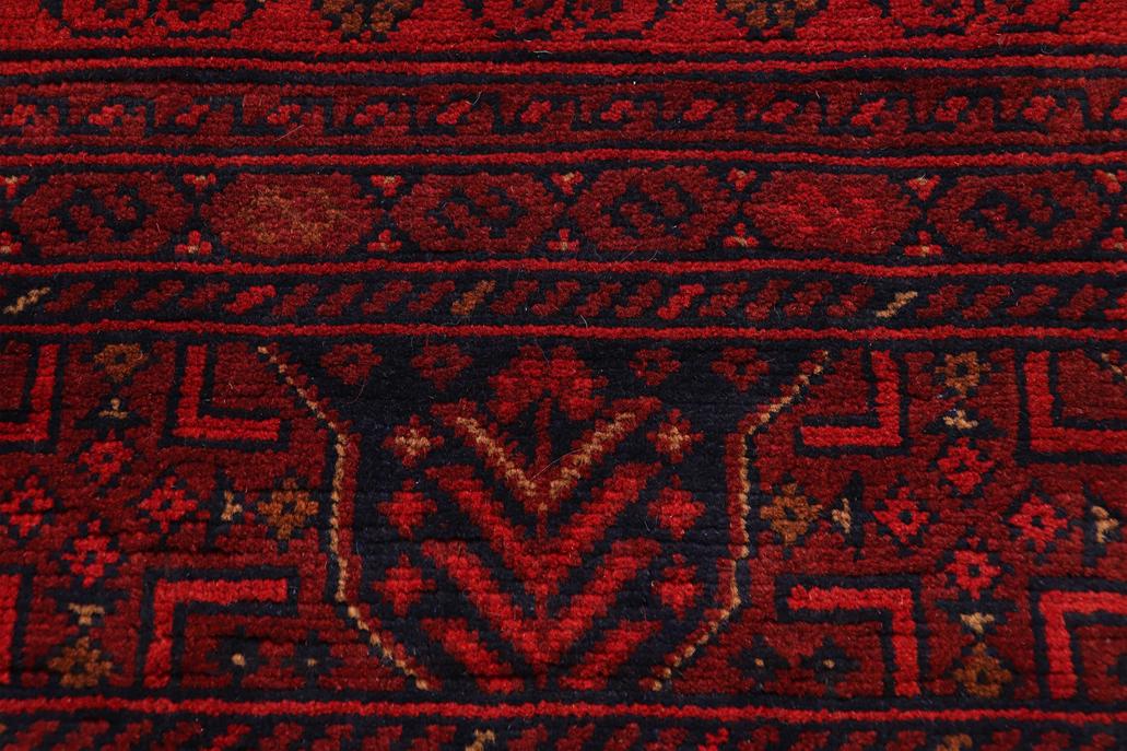 handmade Tribal Biljik Khal Mohammadi Red Blue Hand Knotted RECTANGLE 100% WOOL area rug 10x13