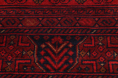 handmade Tribal Biljik Khal Mohammadi Red Blue Hand Knotted RECTANGLE 100% WOOL area rug 10x13