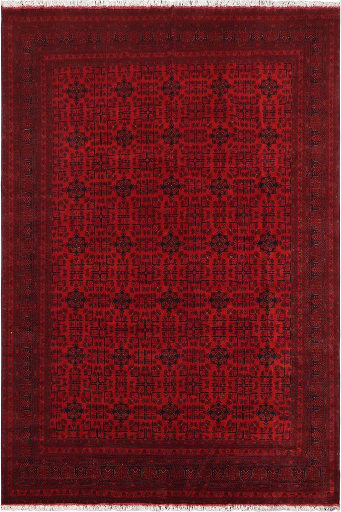 handmade Tribal Biljik Khal Mohammadi Red Blue Hand Knotted RECTANGLE 100% WOOL area rug 10x13