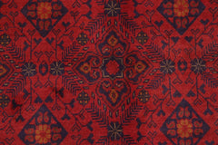 handmade Tribal Biljik Khal Mohammadi Red Blue Hand Knotted RECTANGLE 100% WOOL area rug 7x10