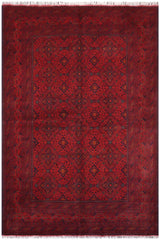 handmade Tribal Biljik Khal Mohammadi Red Blue Hand Knotted RECTANGLE 100% WOOL area rug 7x10