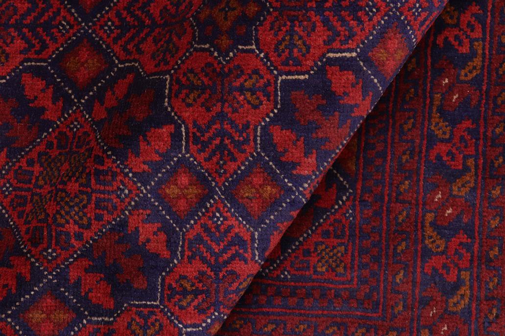 handmade Tribal Biljik Khal Mohammadi Red Blue Hand Knotted RECTANGLE 100% WOOL area rug 6x8