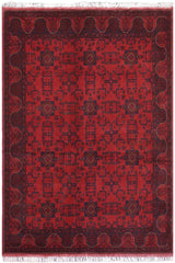 handmade Tribal Biljik Khal Mohammadi Red Blue Hand Knotted RECTANGLE 100% WOOL area rug 6x8