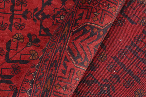 handmade Tribal Biljik Khal Mohammadi Drk. Red Drk. Blue Hand Knotted RECTANGLE 100% WOOL area rug 5x6