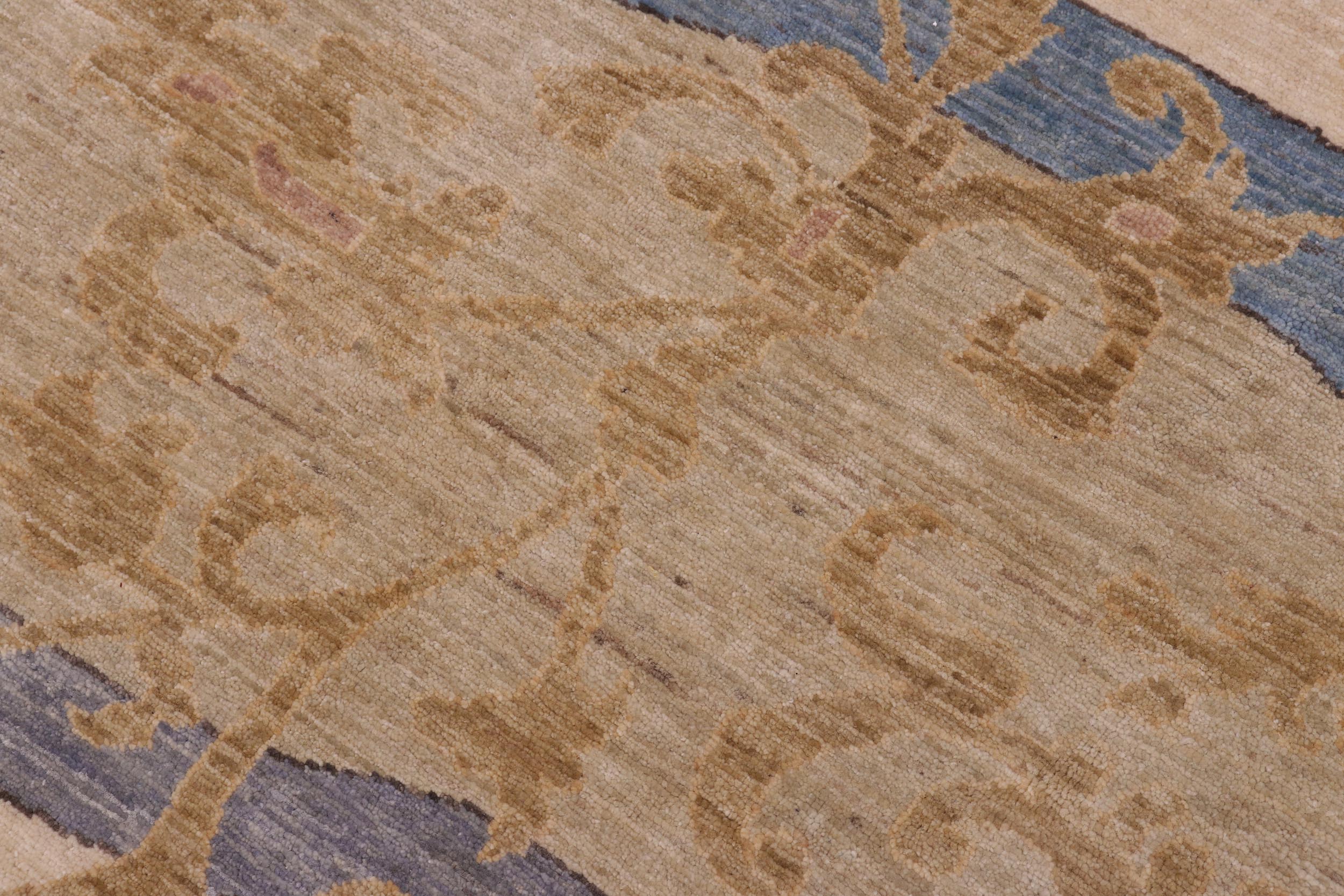 handmade Modern Kafkaz Green Blue Hand Knotted RECTANGLE 100% WOOL area rug 10' x 14'