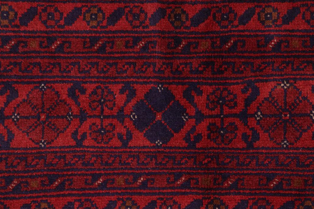 handmade Tribal Biljik Khal Mohammadi Red Blue Hand Knotted RECTANGLE 100% WOOL area rug 6x8
