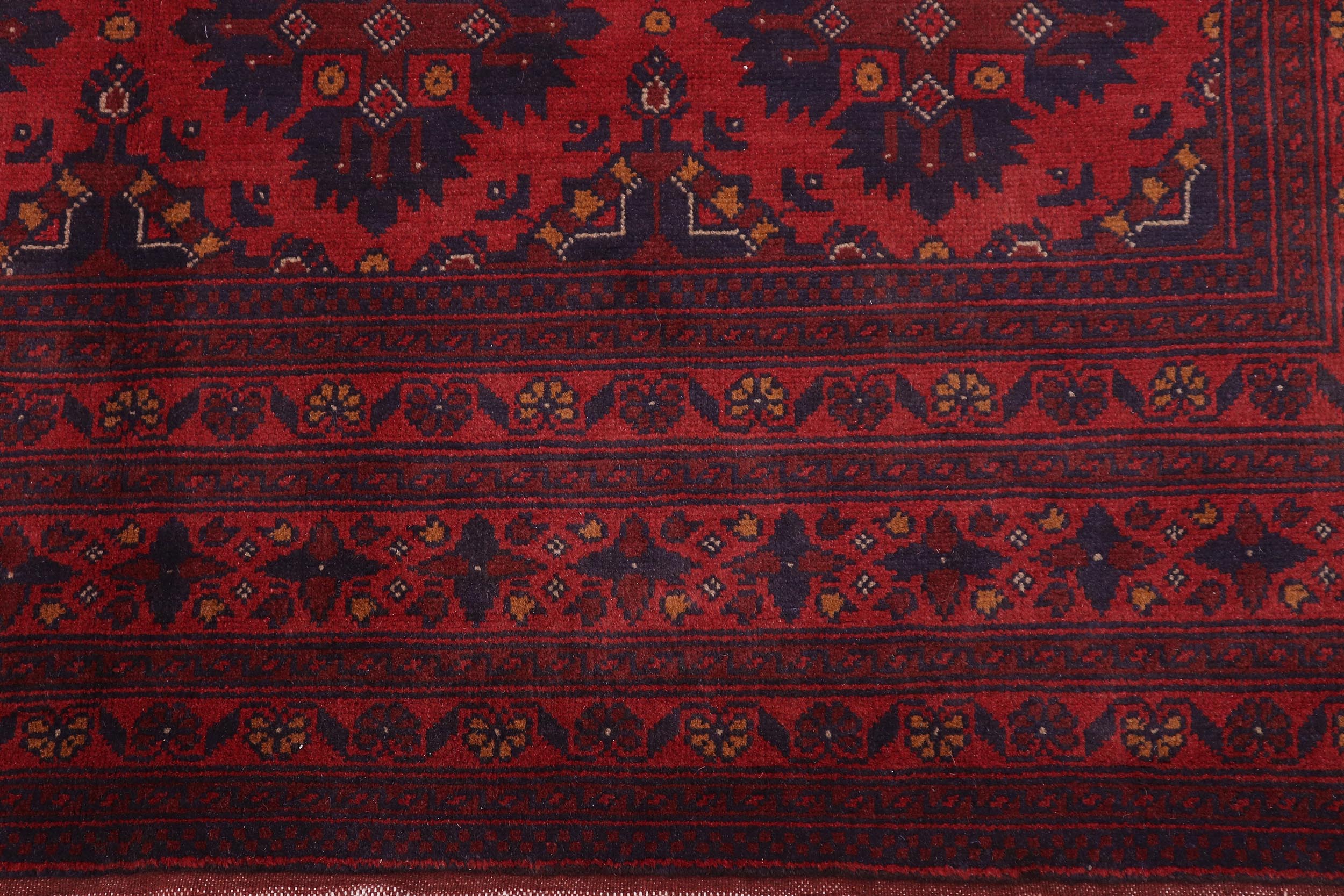 handmade Tribal Biljik Khal Mohammadi Red Blue Hand Knotted RECTANGLE 100% WOOL area rug 7x10