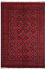 handmade Tribal Biljik Khal Mohammadi Red Blue Hand Knotted RECTANGLE 100% WOOL area rug 7x10
