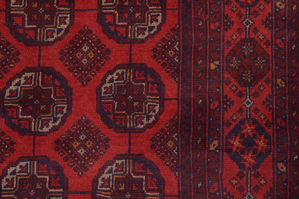 handmade Tribal Biljik Khal Mohammadi Red Blue Hand Knotted RECTANGLE 100% WOOL area rug 5x7