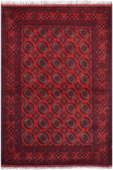 handmade Tribal Biljik Khal Mohammadi Red Blue Hand Knotted RECTANGLE 100% WOOL area rug 5x7