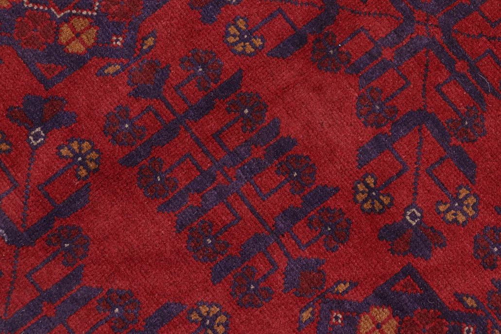 handmade Tribal Biljik Khal Mohammadi Red Blue Hand Knotted RECTANGLE 100% WOOL area rug 5x6