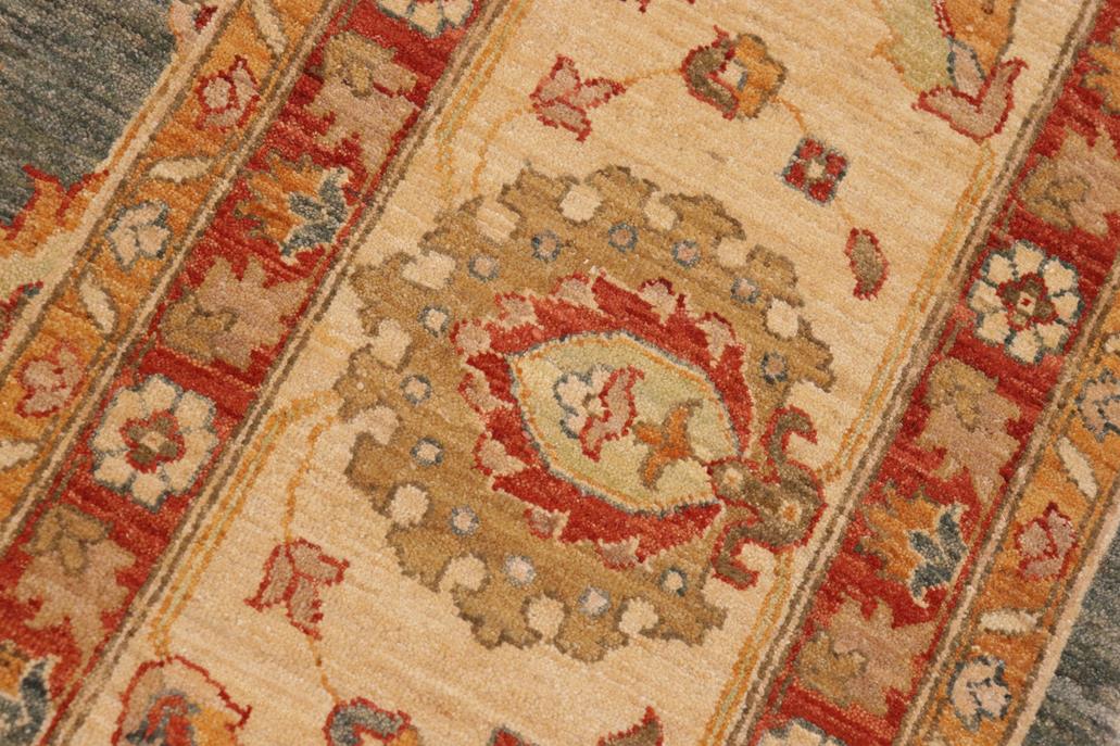 handmade Traditional Kafkaz Gray Beige Hand Knotted RECTANGLE 100% WOOL area rug 10 x 15