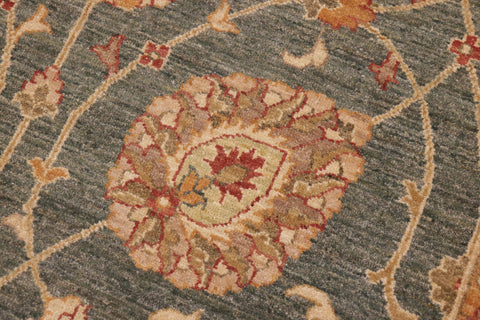handmade Transitional Kafkaz Gray Beige Hand Knotted RECTANGLE 100% WOOL area rug 10' x 15'